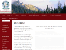 Tablet Screenshot of lutheransrestoringcreation.org